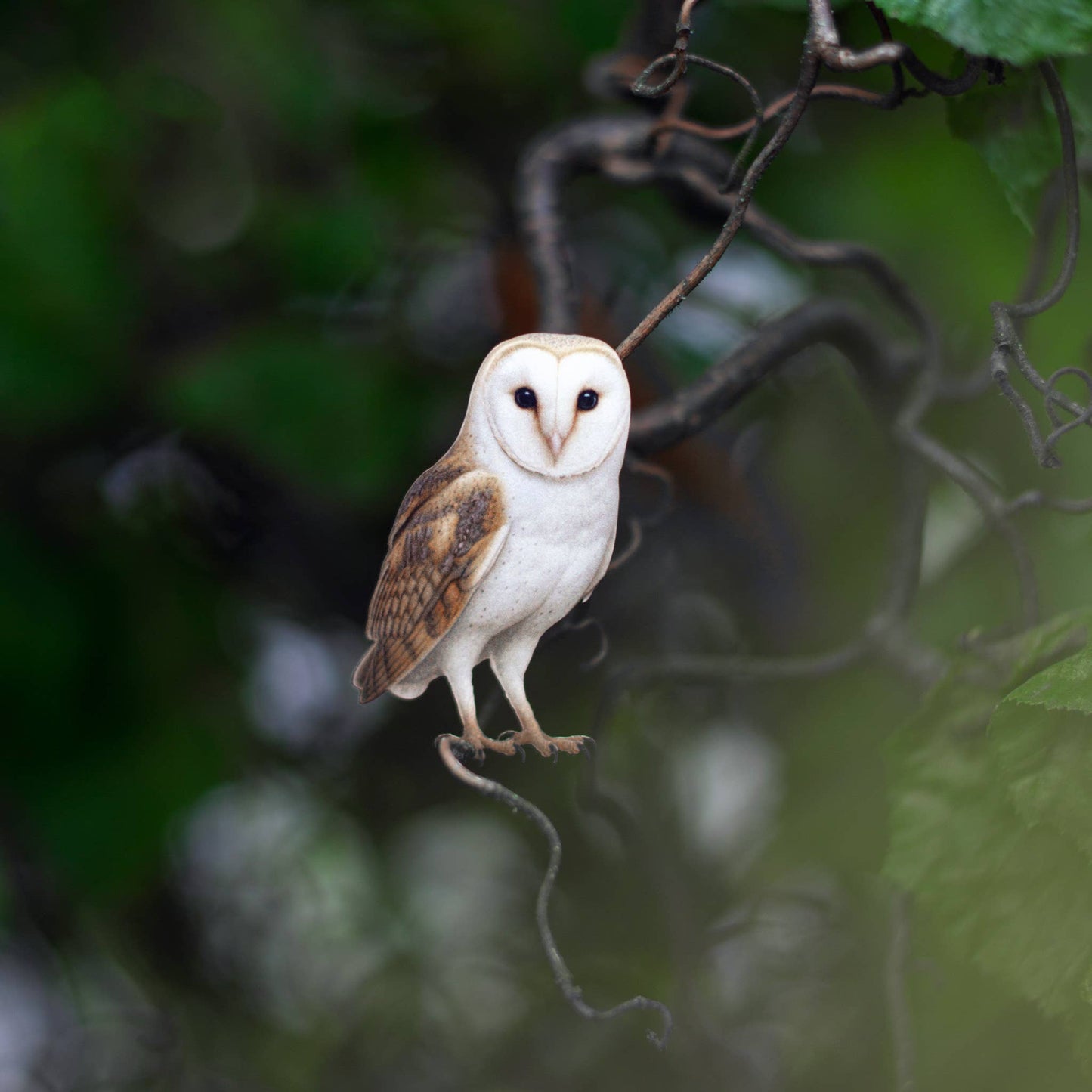 'Lunar Veil' Paper Barn Owl 3 Piece Set