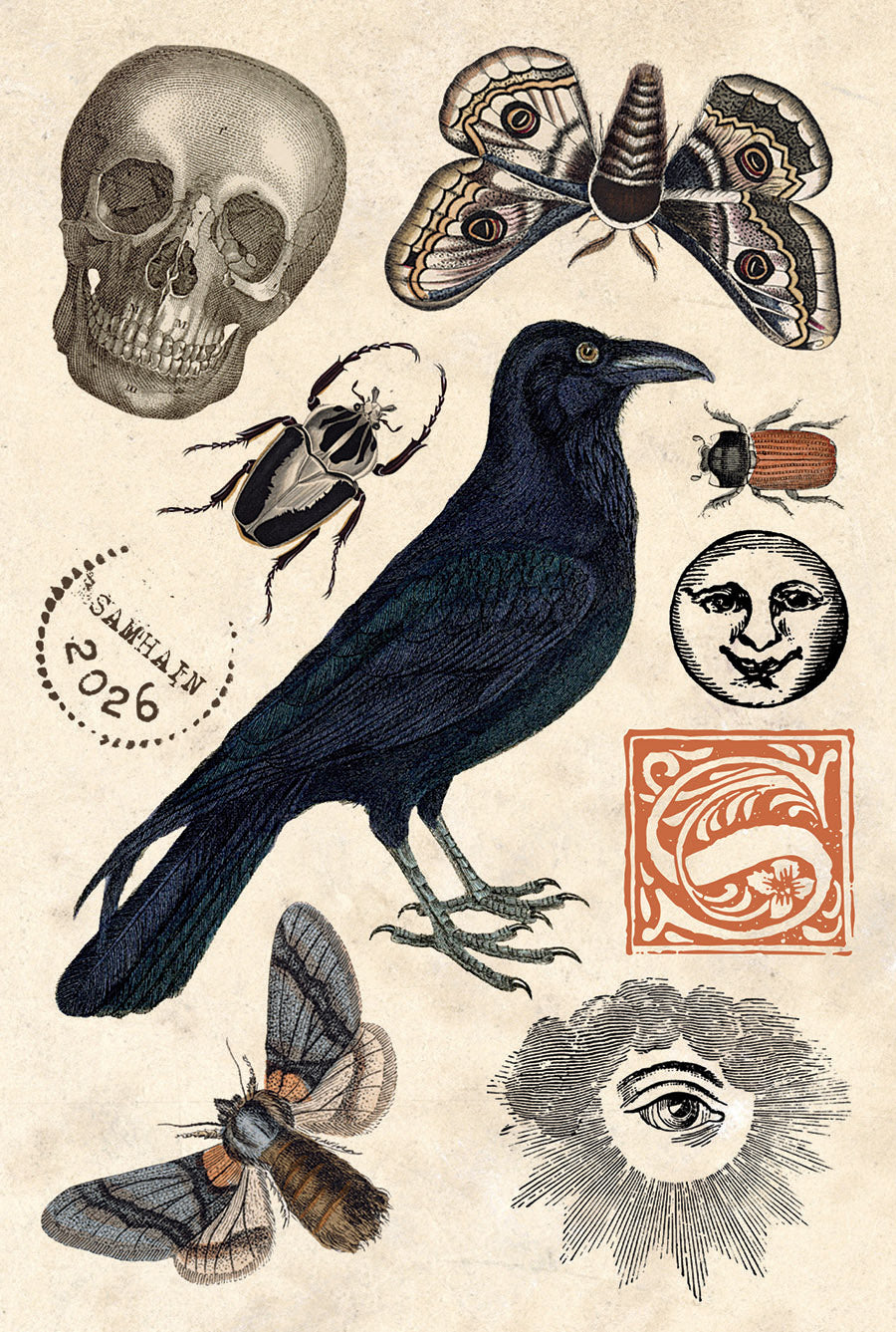 Rabbit’s Round Samhain Collage Sheet 2