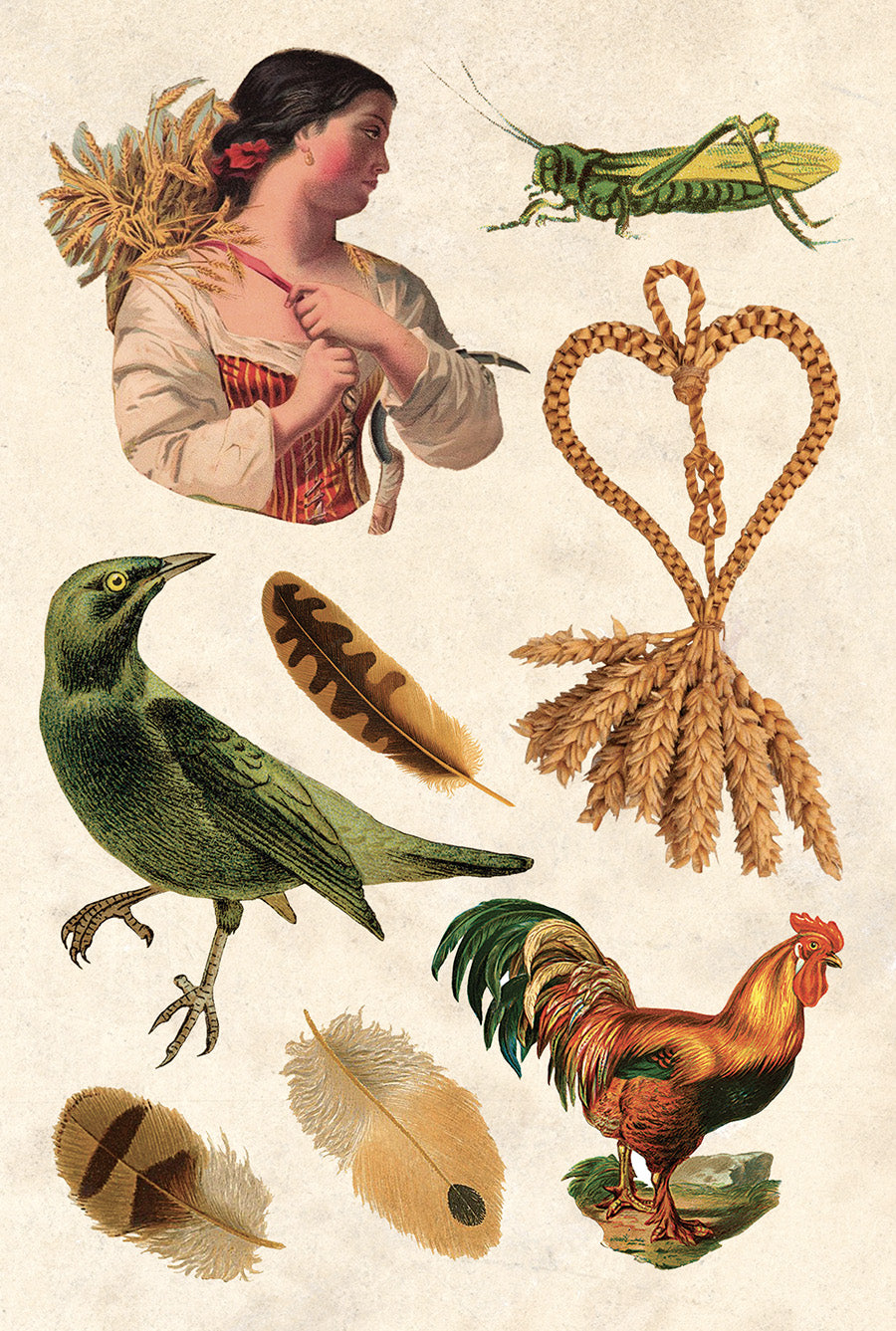 Rabbit’s Round Lughnasadh Collage Sheet 1