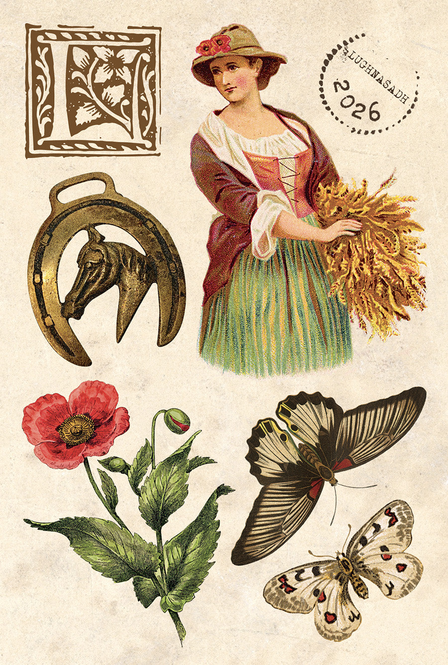 Rabbit’s Round Lughnasadh Collage Sheet 2