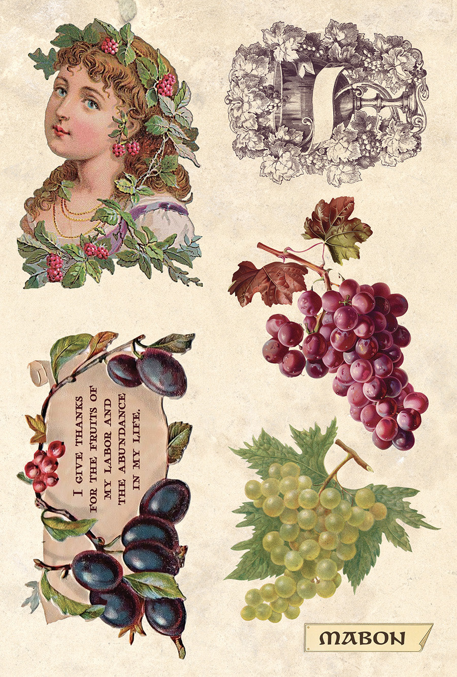 Rabbit’s Round Mabon Collage Sheet 3